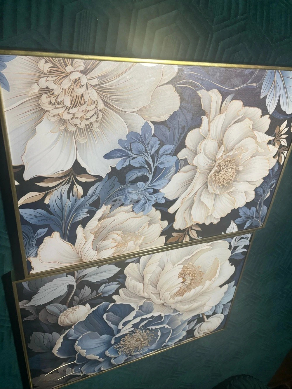 Floral Blue & White Wall Decor